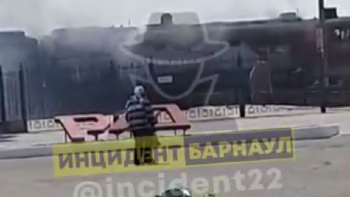 В Славгороде загорелся поезд
