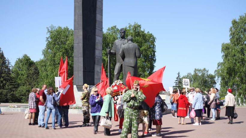 9 Мая 2020 года в Барнауле. Мемориал Фото:Анна Меньшикова