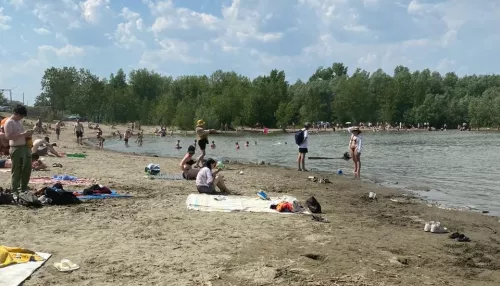 Место под солнцем. Барнаульцы, спасаясь от жары, штурмуют нелегальный пляж