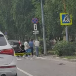 В Барнауле Honda сбила женщину на пешеходном переходе