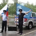 Алтайские полицейские провели автопробег в честь юбилея службы участковых. Фото