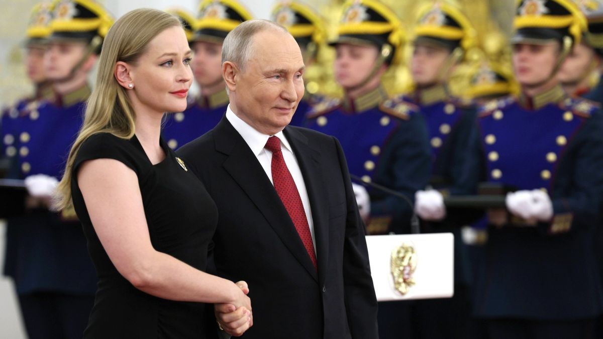 Юлия Пересильд и Владимир Путин