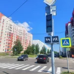 В Барнауле около новой поликлиники №14 на Лазурной заработал светофор