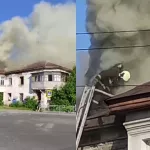 Могли поджечь: в Барнауле загорелся расселенный дом на ВРЗ
