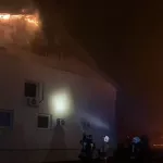 В Курской области потушили пожар на складе пуха на площади 2 тысячи кв. м