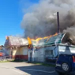 На Алтае произошел крупный пожар в здании следственного райотдела