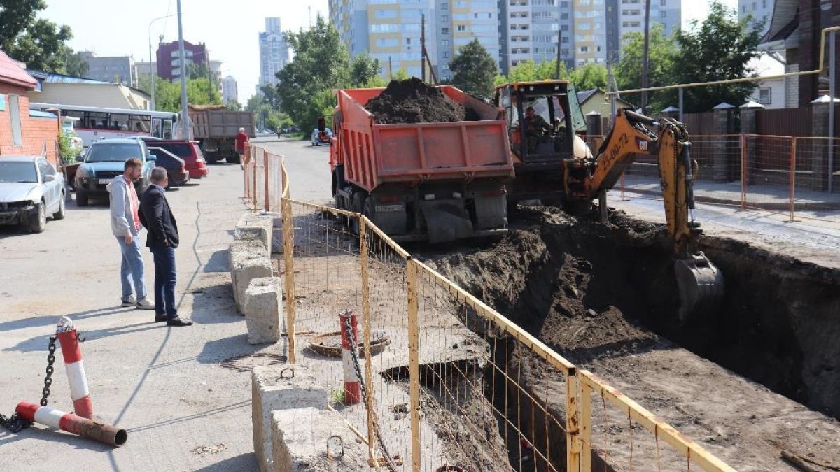 Реконструкция теплосети на ул. Папанинцев