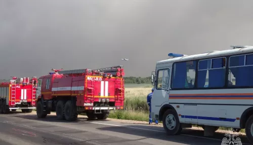 Пожарные показали, как борются с огнем в Егорьевском районе. Фото
