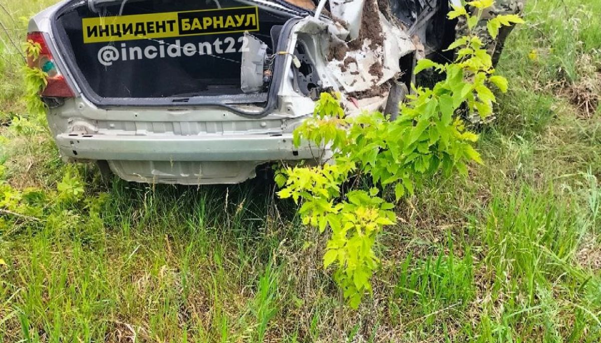 Автомобиль сильно смяло в ДТП на алтайской трассе - Толк 25.06.2023