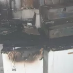 В Барнауле эвакуировали людей из-за пожара на кухне службы доставки еды