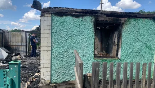 В Алтайском крае пожар унес жизни двух гостивших у бабушки школьников