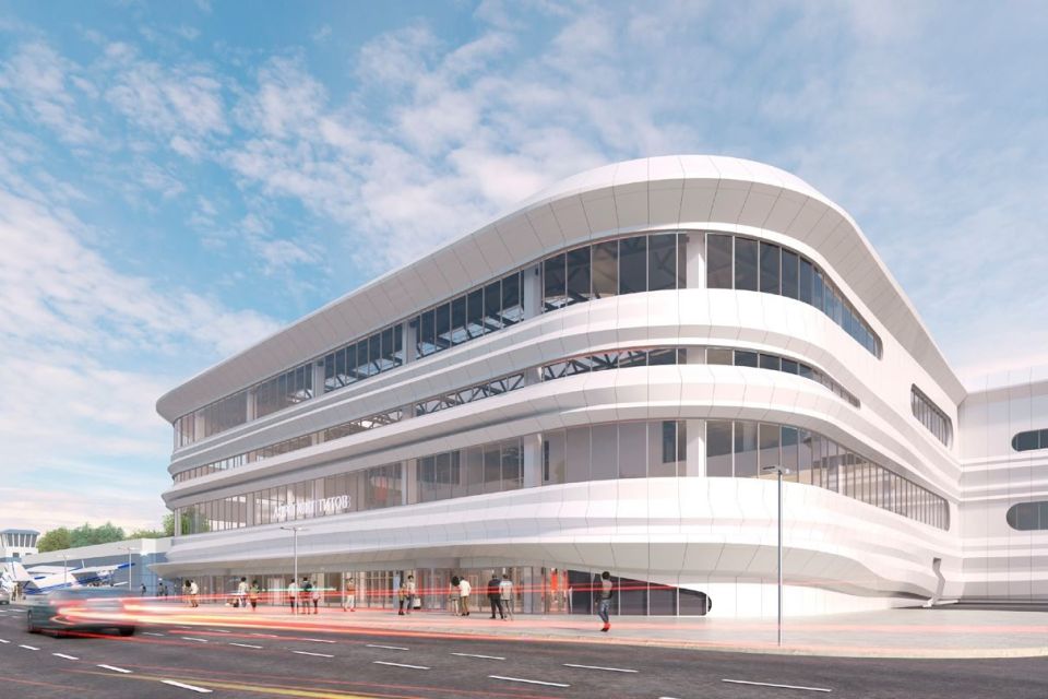 Внешний вид нового терминала барнаульского аэропорта