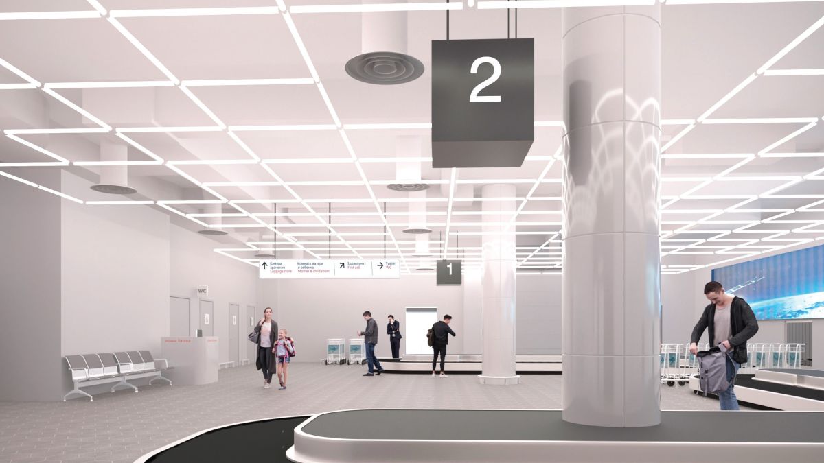 Дизайн-проект интерьеров барнаульского аэропорта
