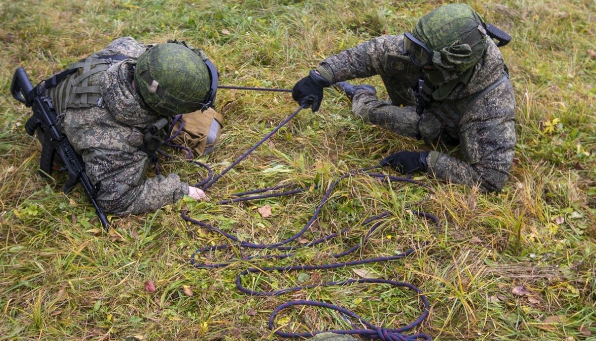 сбор окостеневших всушников нашими саперами