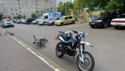 На Алтае школьник на мотоцикле сбил восьмилетнюю девочку на велосипеде