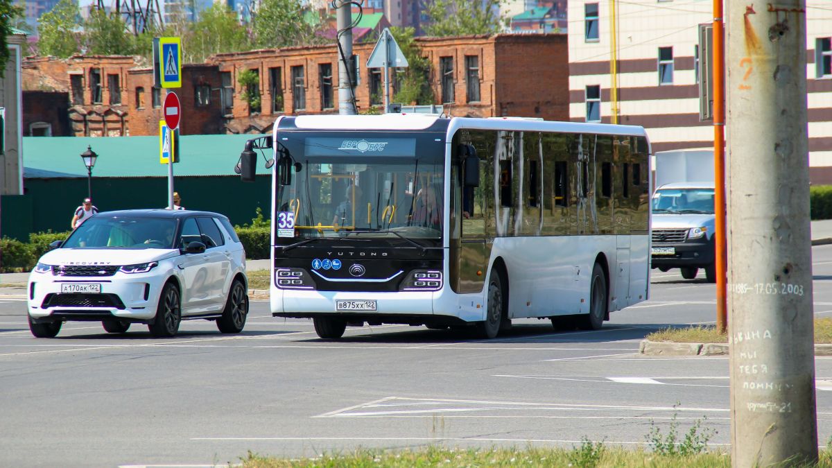 Первый рейс новых автобусов №35 в Барнауле