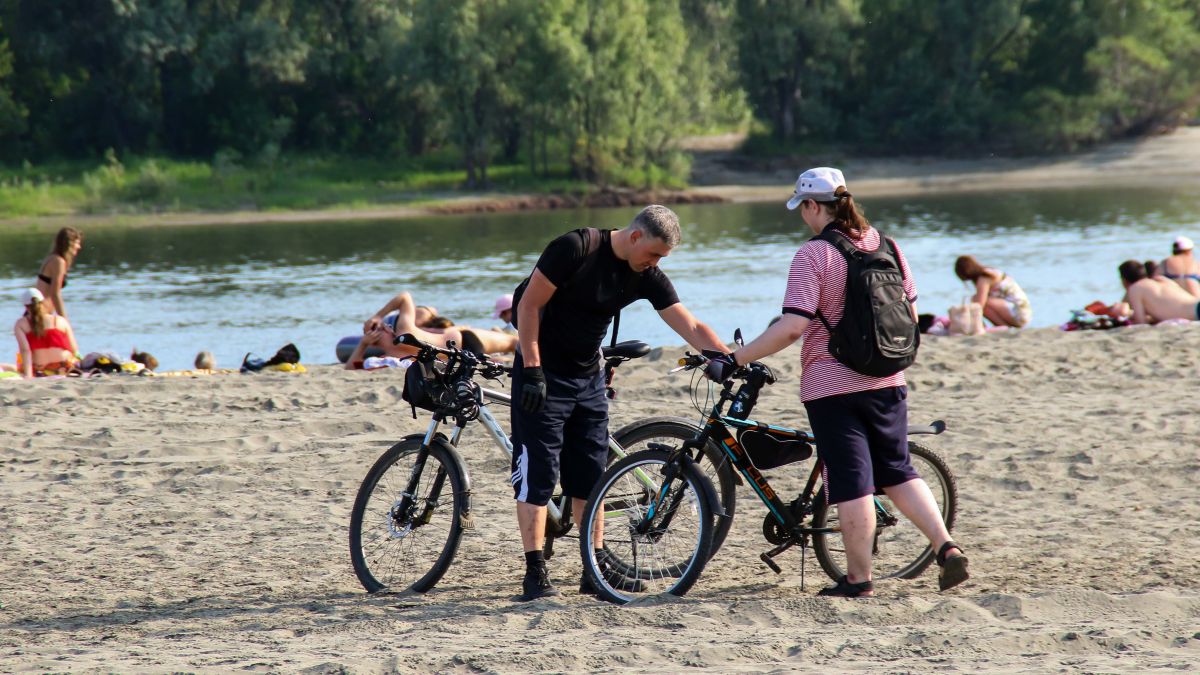 Жара в Барнауле. Городской пляж