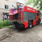В Барнауле произошел пожар в доме на улице Георгия Исакова