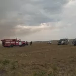 В Алтайском крае из-за грозы загорелась сухая трава на площади 2500 га
