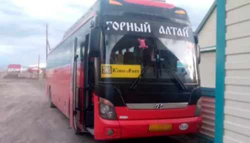 В Горном Алтае рейсовый автобус съехал в кювет – пострадала женщина