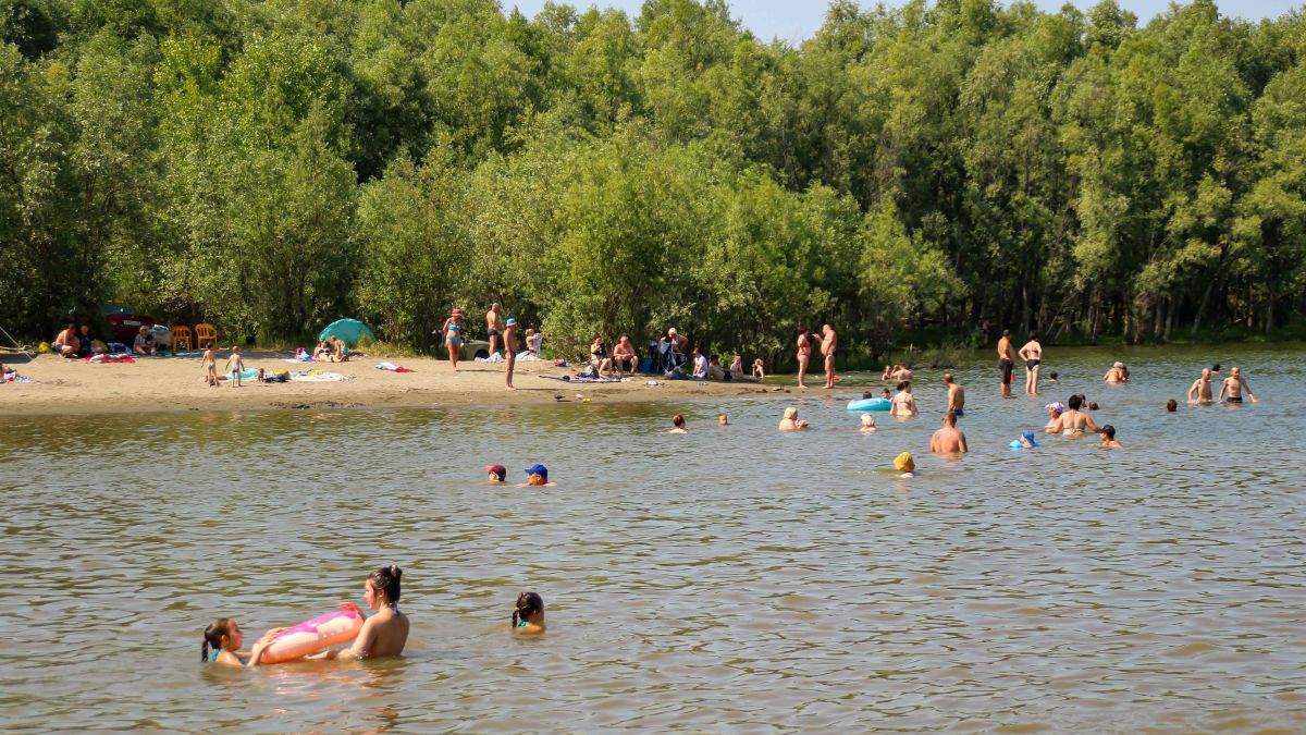 Пляж. Жара. Барнаул