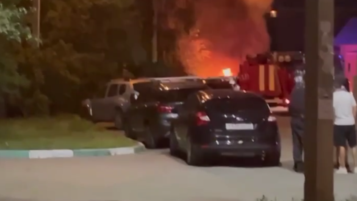 Автомобиль горел в Барнауле