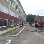 В Барнауле произошел пожар на территории Алтайгеомаша