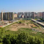 Самый большой бассейн и зелень. Как в Барнауле строят новый парк Четыре сезона