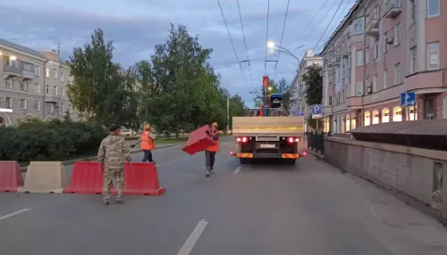 В Барнауле временно перекрыли часть проспекта Ленина