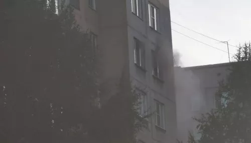 В Барнауле вечером горела квартира на улице Монтажников