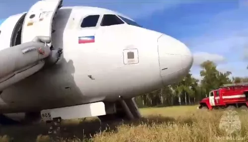 Самолет Уральских авиалиний может остаться зимовать в поле под Новосибирском