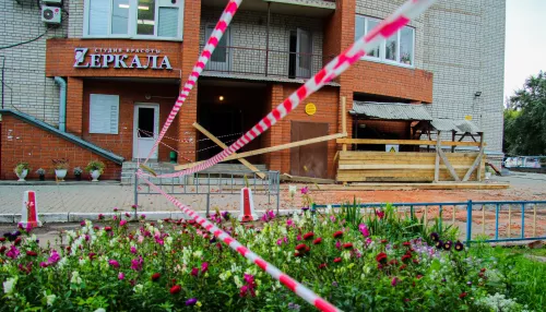 В Барнауле сняли режим повышенной готовности в доме, где обрушился фасад