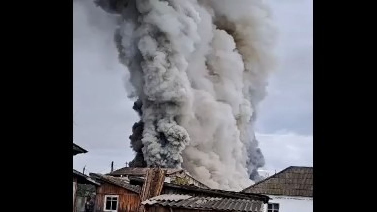 Пожар на складе под Новосибирском
