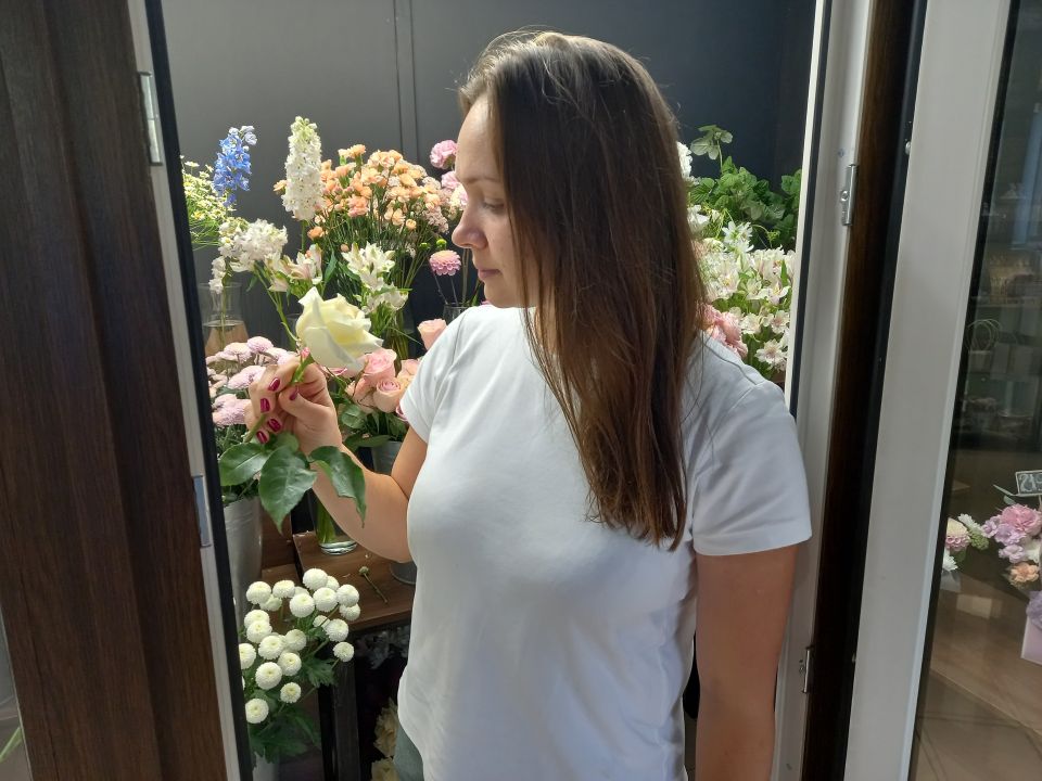 Владелица цветочного магазина Татьяна Ускова