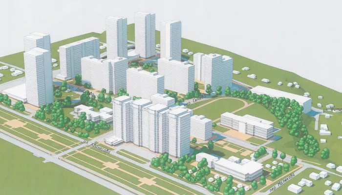 Квартал с 25-этажками планируют построить рядом с Нагорным парком в Барнауле