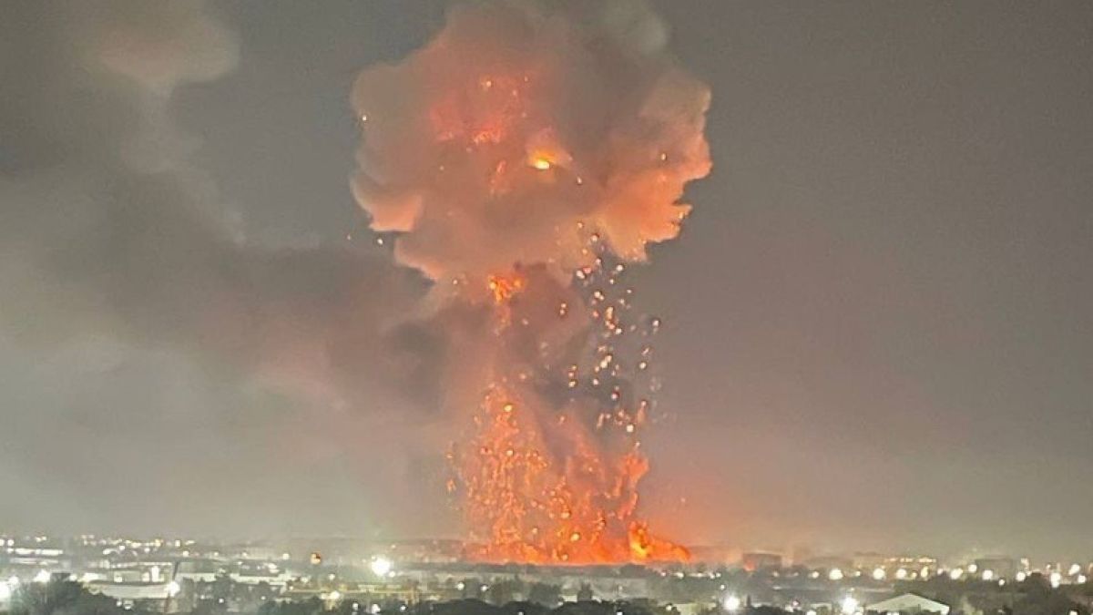 Взрыв на складе в Ташкенте
