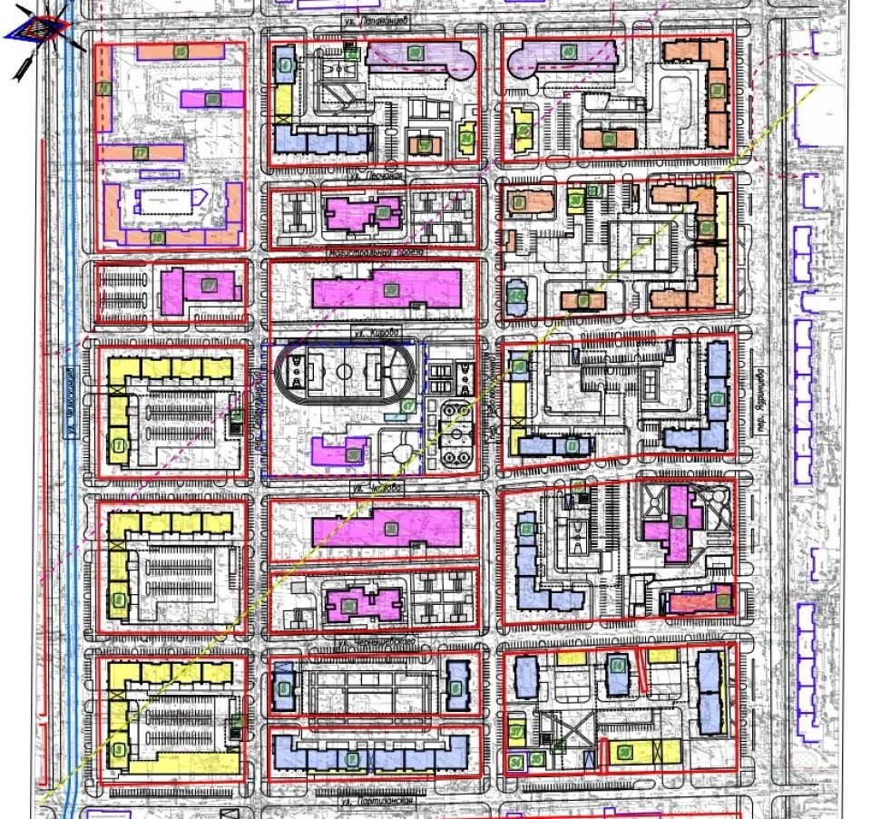 Проект планировки квартала