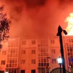 В Тобольске взорвался газ в жилом доме и произошел крупный пожар