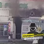 В Барнауле утром 6 октября горел Тандыр на Крытом рынке