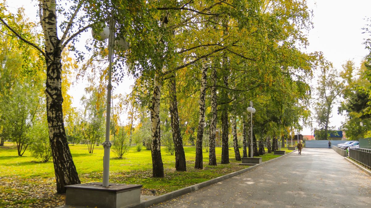 Нагорный парк и Храм Иоанна Предтечи в Барнауле