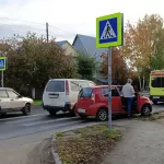 В Барнауле минивэн сбил пенсионерку на злополучном переходе