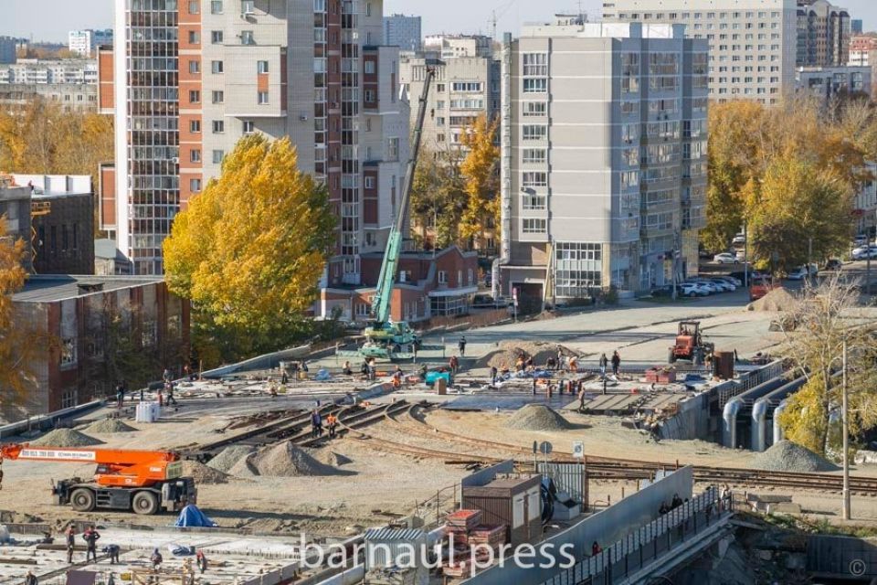 Реконструкция моста на Новом рынке в Барнауле