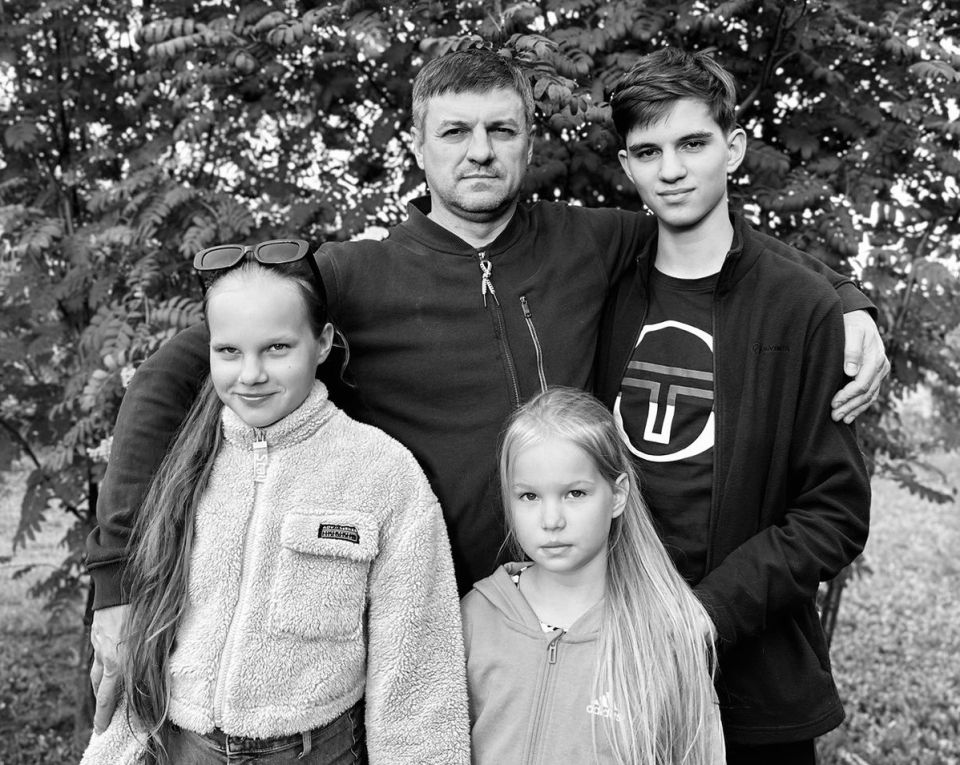 Сергей Струченко с детьми
