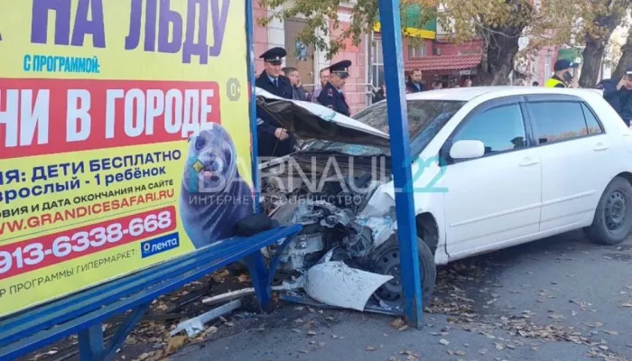 У водителя, сбившего шесть человек на остановке в Барнауле, забрали права