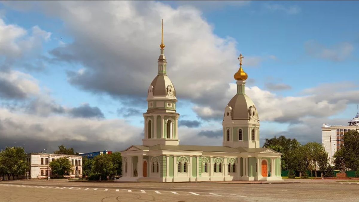 Проект Петропавловского собора в Барнауле
