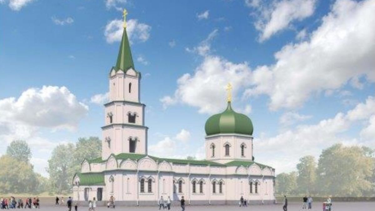 Проект воссоздания церковного комплекса на Соборной площади (ныне пл. Свободы)