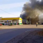 Алтайское село заволокло плотным дымом из-за серьезного пожара