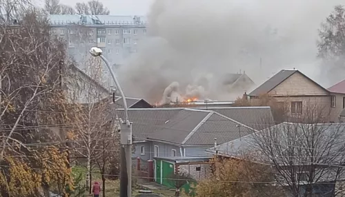 В Барнауле в частном секторе из-за несправной печи сгорела баня