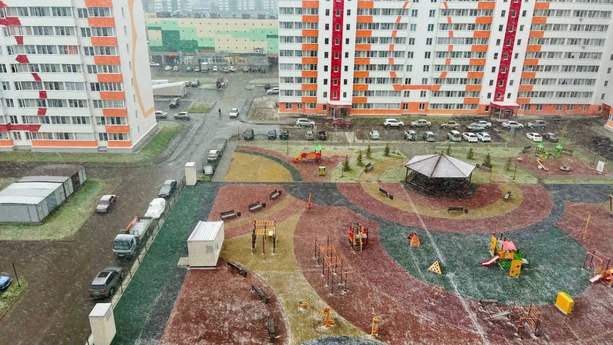 Снег в Барнауле