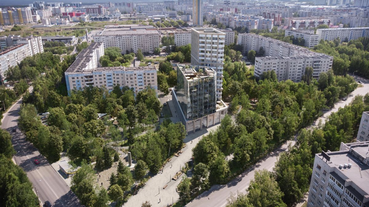 Дизайн-проект барнаульской площади Жукова и новых строений 
